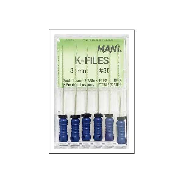 Mani K Files 31mm #30 Dental Endo